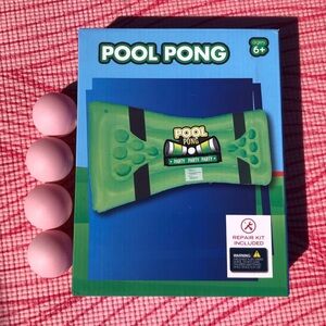NEW Pool Pong Float + Ping Pong balls